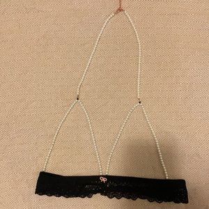 Savage x Fenty String of Pearls Cupless Bralette